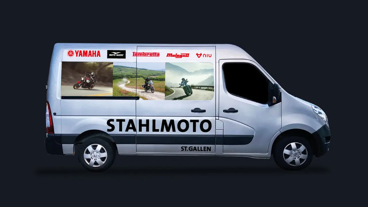 Stahlmoto Fahrzeugbeschriftung