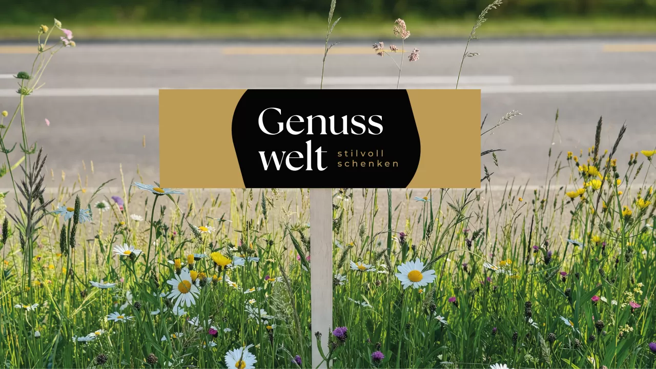 Genusswelt Parkschild